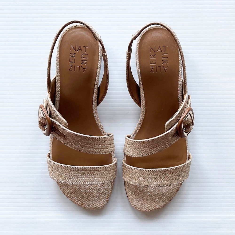 Naturalizer Meesha Sandal in Raffia in 7.5
